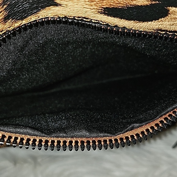 Leopard Print Backpack with Multicolored Shoulder Strap and Wristlet NWOT main image 4